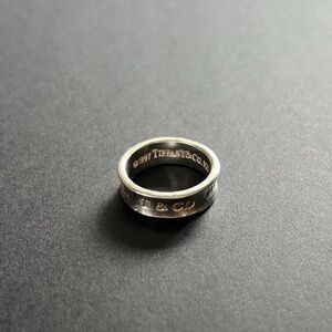 Tiffany 1837 Collection Silver Ring - Medium-Width Band - Size 7